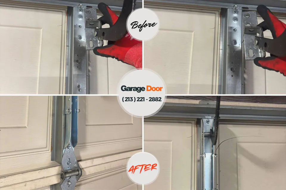 Before and after: garage door repair Crestwood Village, NJ